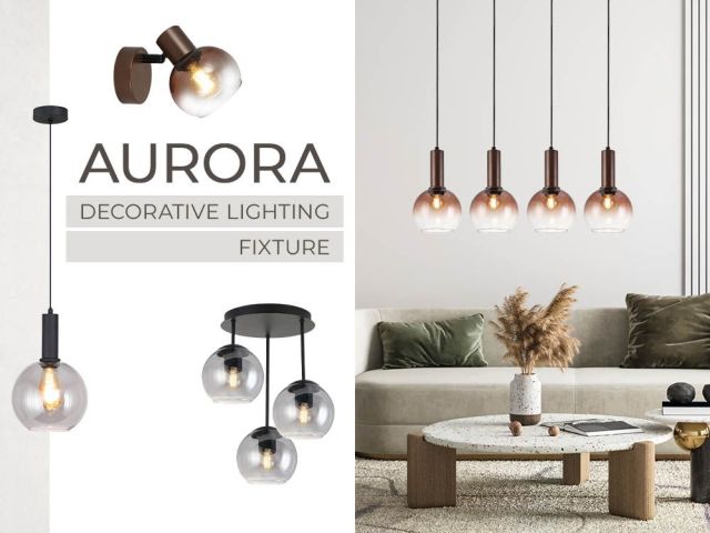 Трансформирайте интериора със стил - декоративна серия осветителни тела AURORA