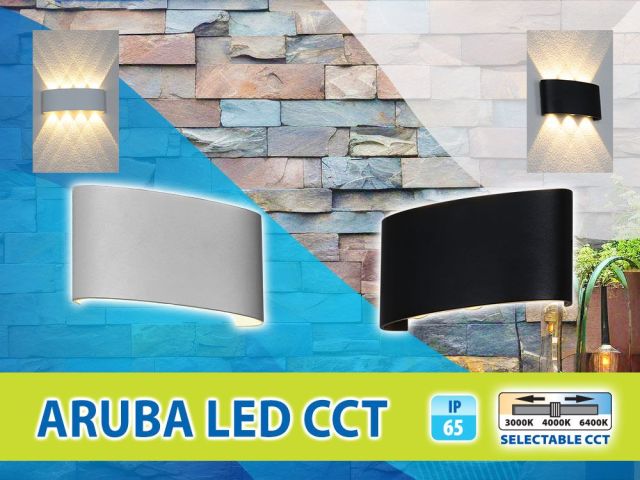 Light effects on the facade with ARUBA LED