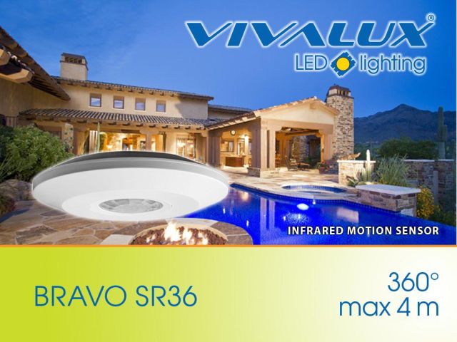 New! Infrared motion sensor BRAVO Vivalux