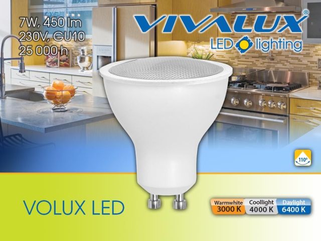 Нова цветна температура 4000К LED лампи VOLUX LED 7W