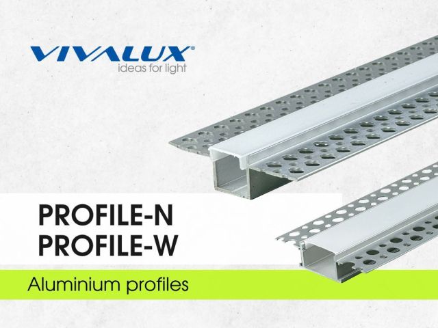 VIVALUX aluminum profiles for plasterboard