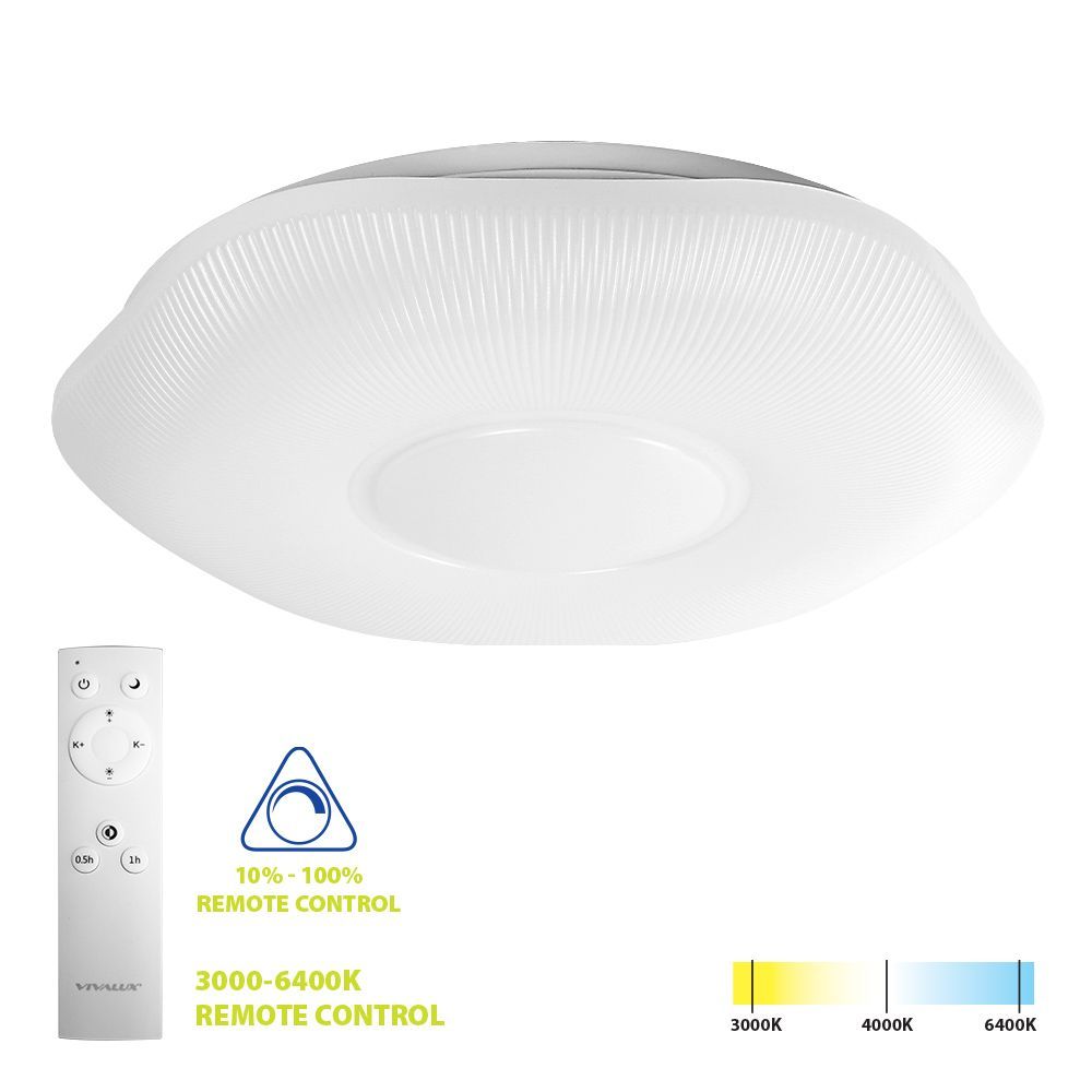 LED плафониера с дистанционно VIOLA LED ∙ 60W ∙ CCT ∙ 3000-6400K