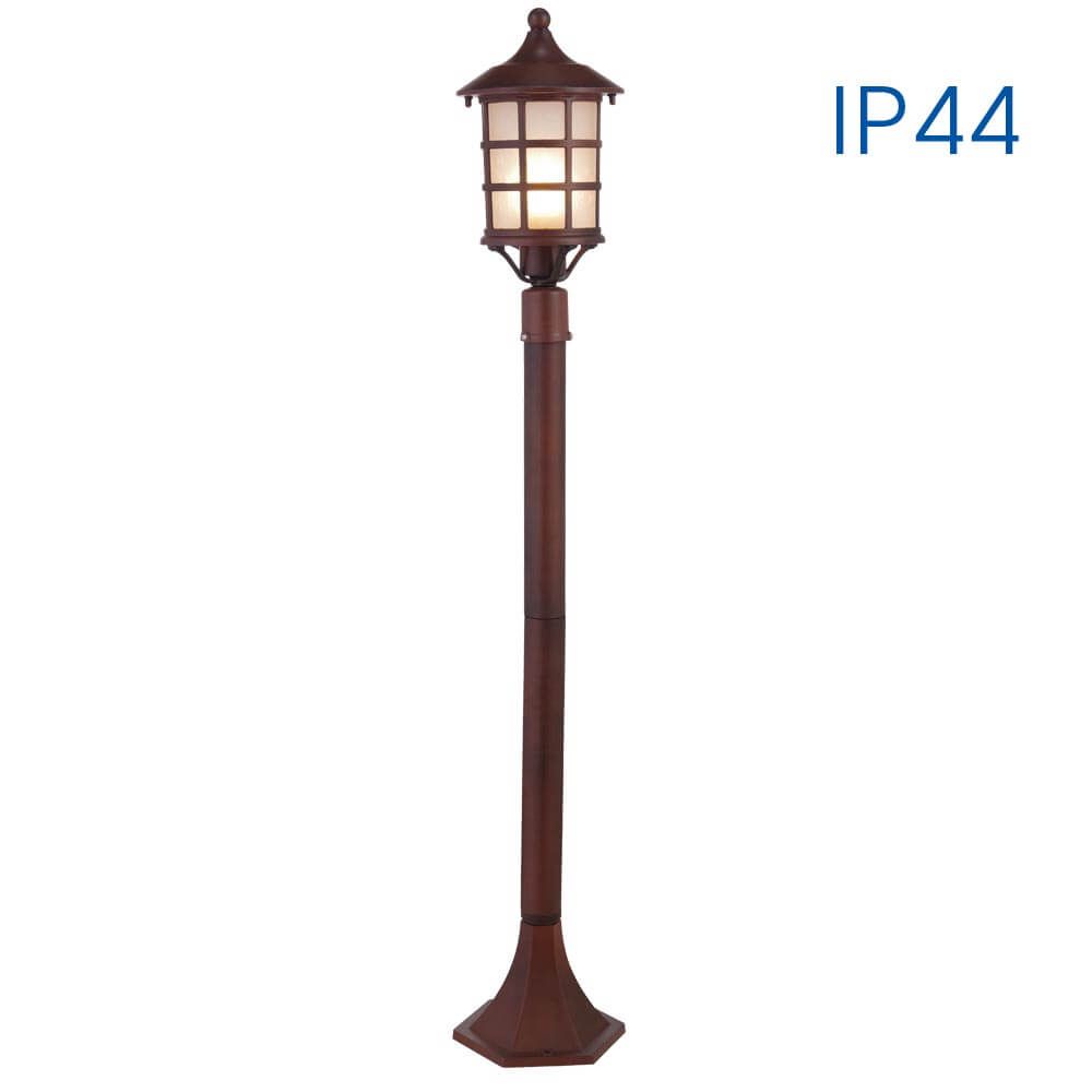 Градински фенер MIRADOR ∙ PS011/FE ∙ кафяв ∙ IP44