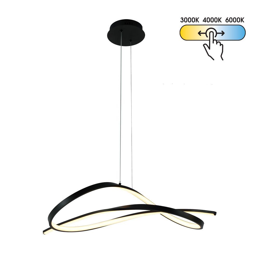 LED полилей MIRAGE-P LED ∙ 40W ∙ черно ∙ CCT-switch ∙ 3000-4000-6000K