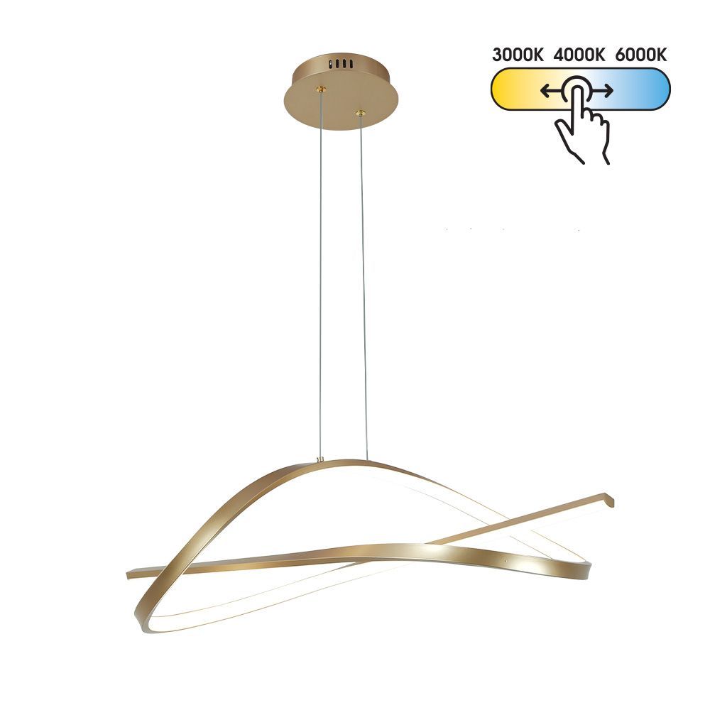 LED полилей MIRAGE-P LED ∙ 40W ∙ злато ∙ CCT-switch ∙ 3000-4000-6000K