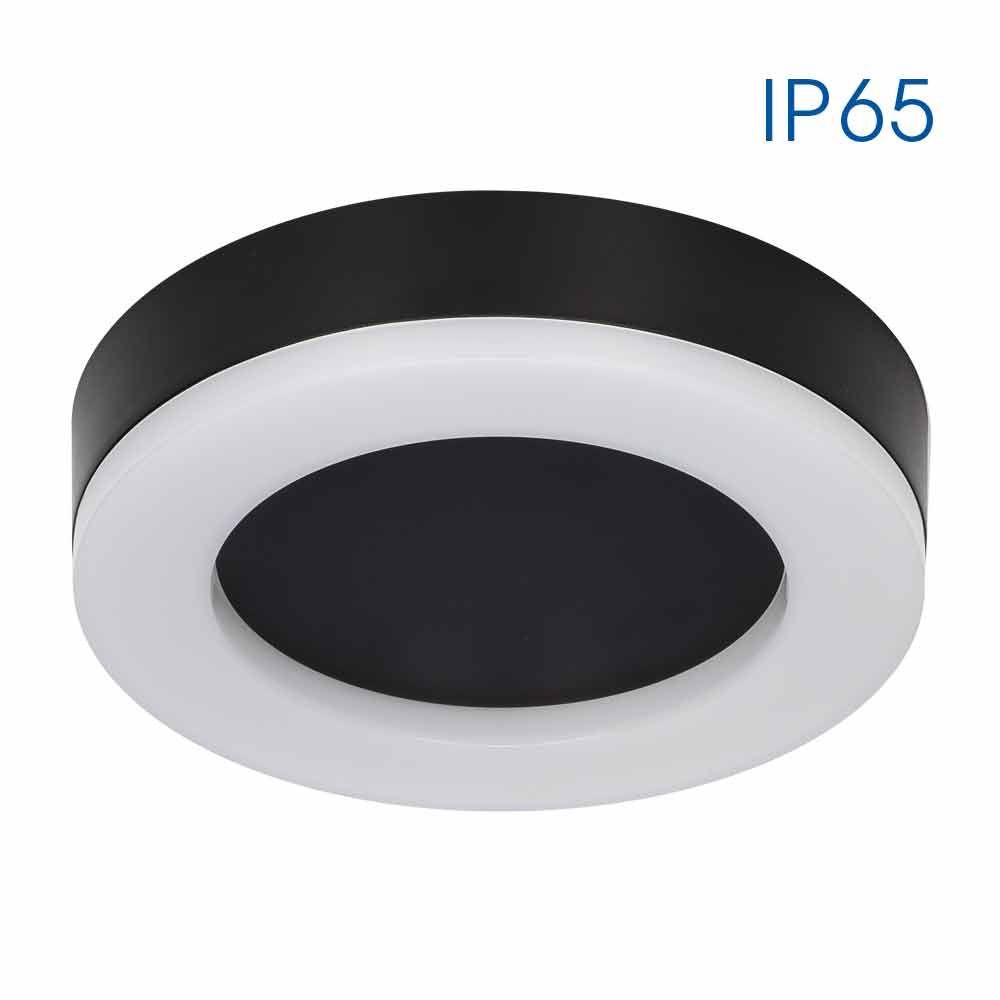 LED плафониера DOLCE/R LED ∙ 15W ∙ черен ∙ 4000K ∙ IP65