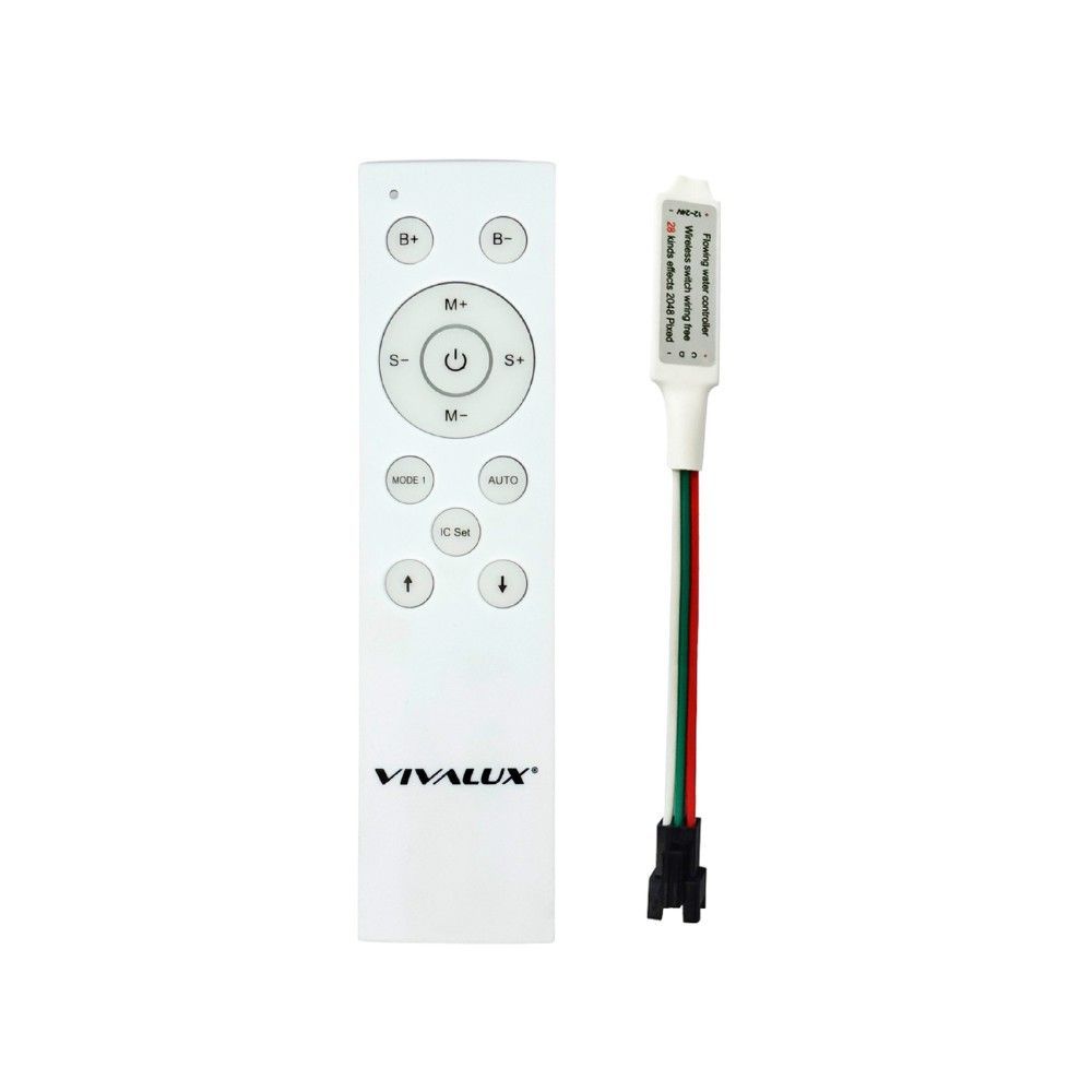Мини монохромен радиочестотен LED контролер RF12 ∙ DC 12-24V ∙ 28 работни режима
