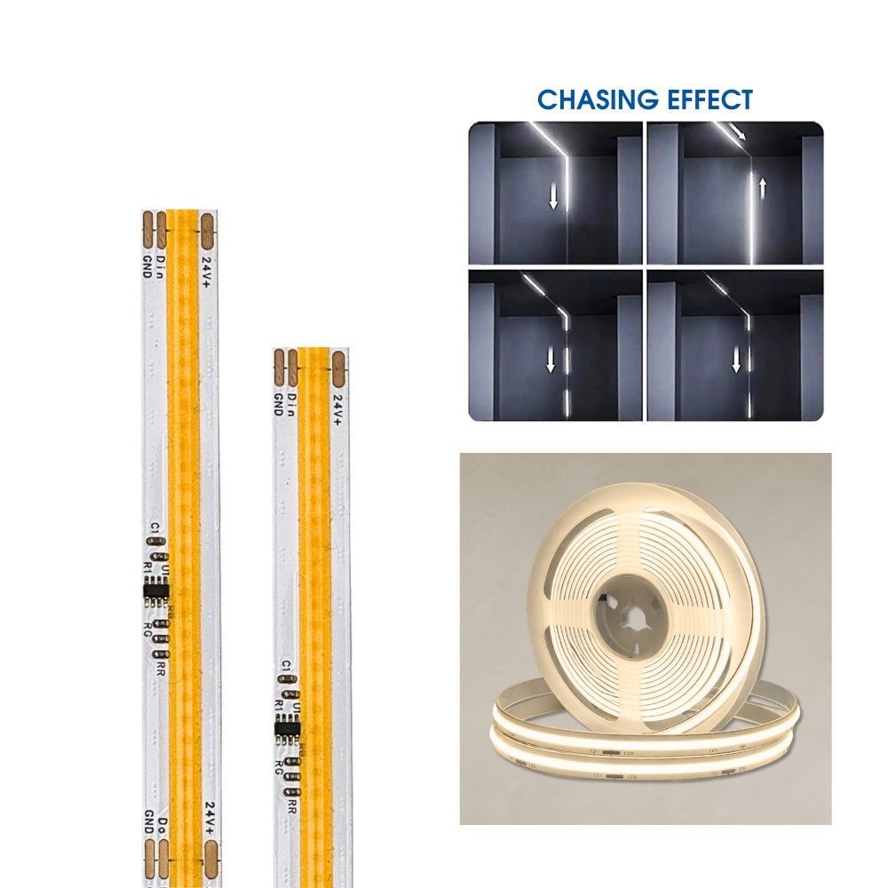 LED дигитална бягаща лента BRIX LED ∙ 360 COB ∙ 24VDC ∙ 4000K ∙ 5м