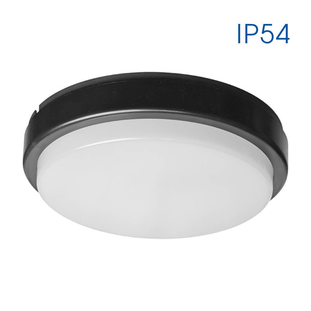 LED плафониера ELLIS/R LED ∙ 12W ∙ черен ∙ 4000K ∙ IP54
